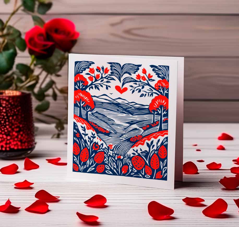 Valley of Valentines - Valentines Card